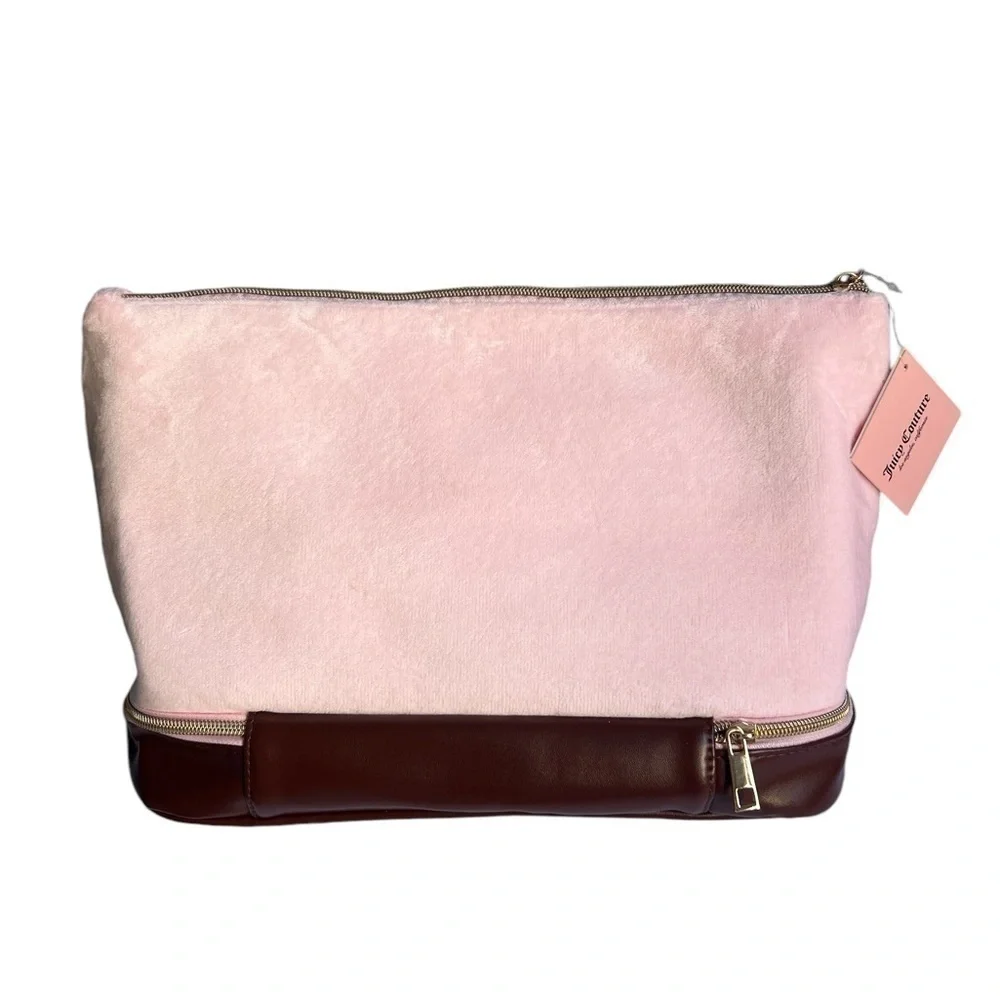 NWT Juicy Couture Y2k 14.5x9 Travel Cosmetic Bag